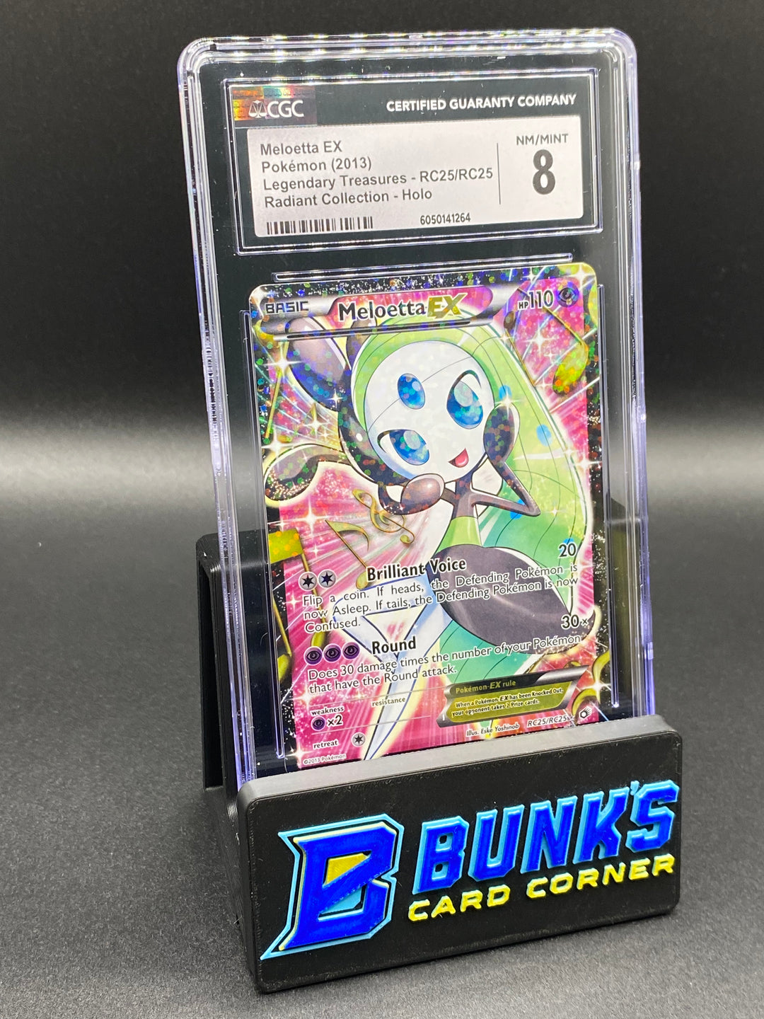 2013 Meloetta ex Radiant Collection Legendary Treasures CGC 8