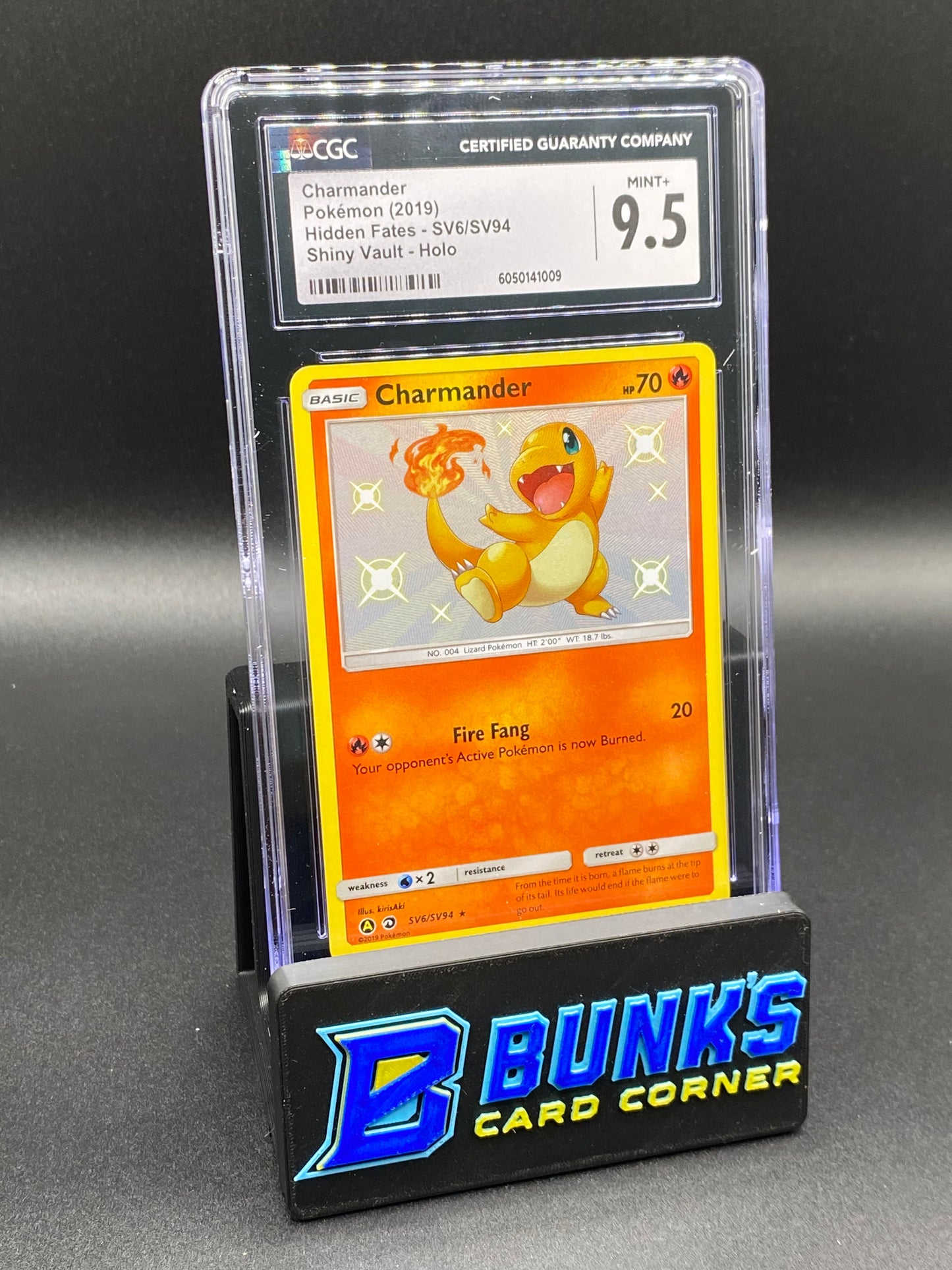 2019 Shiny Charmander Hidden Fates CGC 9.5
