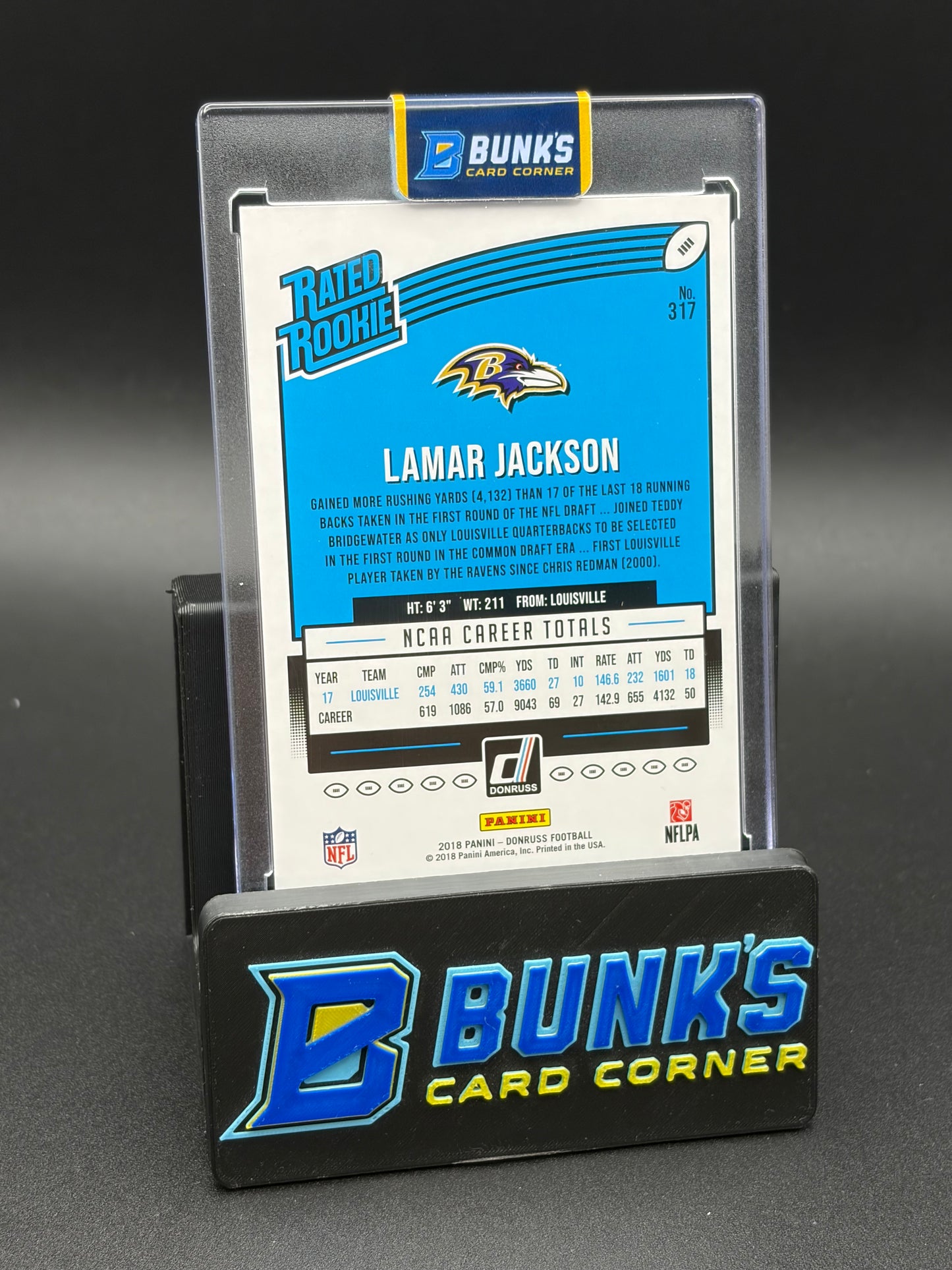 2018 Lamar Jackson Donruss Panini RC