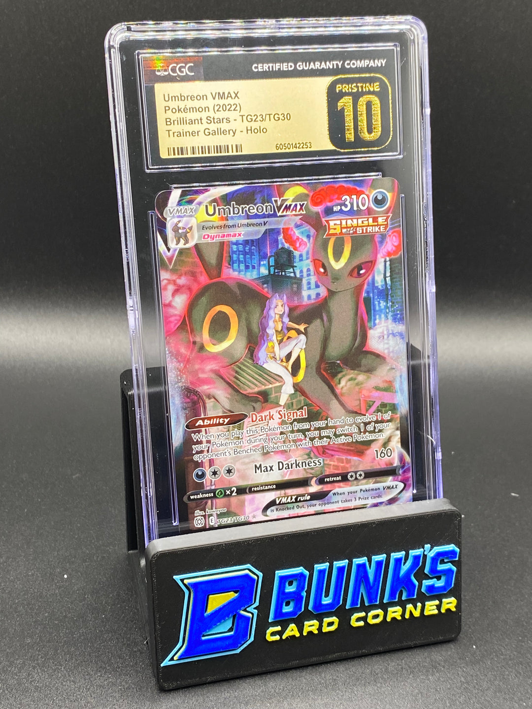 2022 Umbreon Vmax Trainer Gallery Brilliant Stars CGC PRISTINE 10