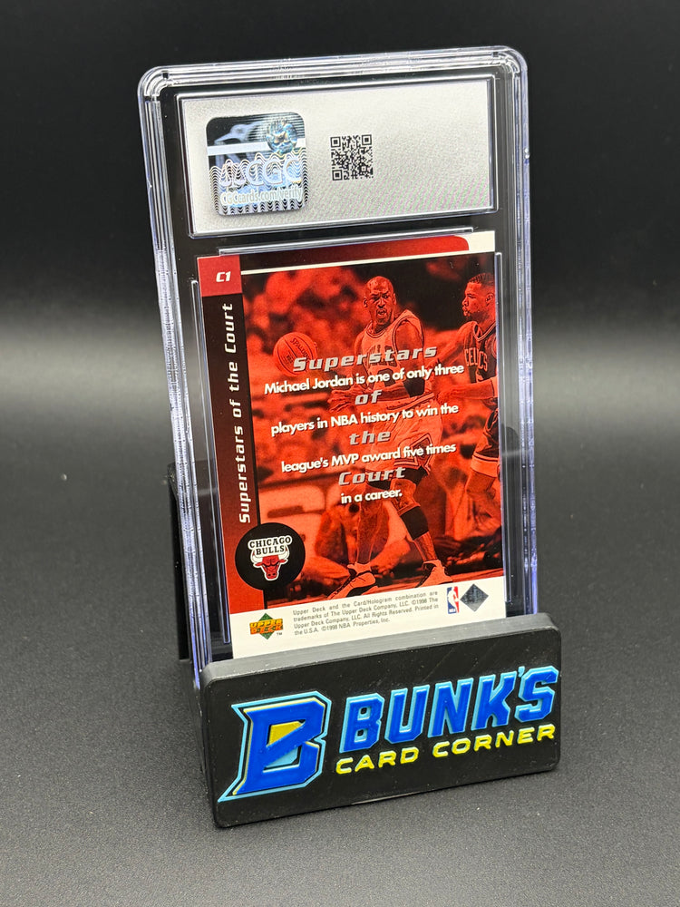 1998-99 Michael Jordan Superstars of the Court Upper Deck CGC 9