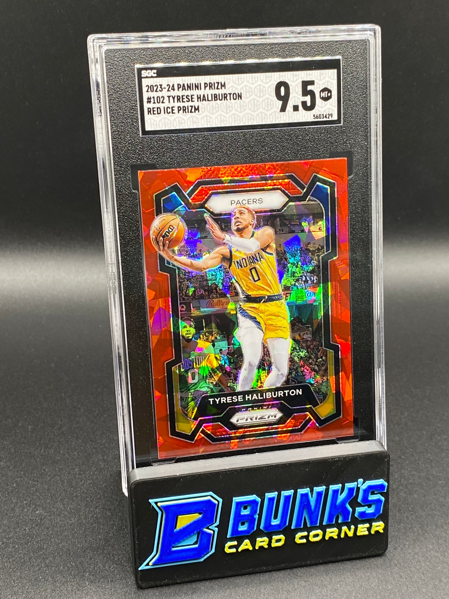 2023-24 Tyrese Haliburton Red Ice Prizm SGC 9.5