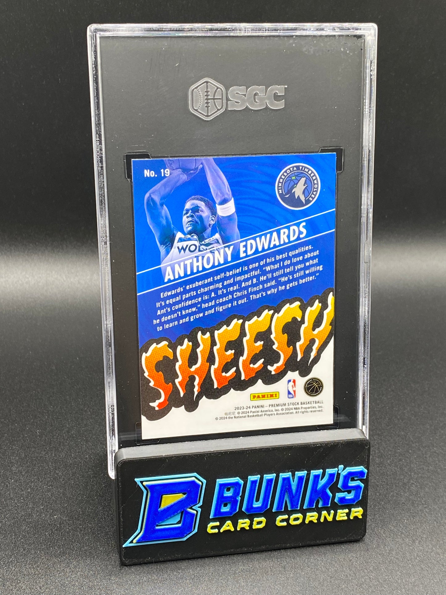 2023-24 Anthony Edwards Sheesh SGC 9.5