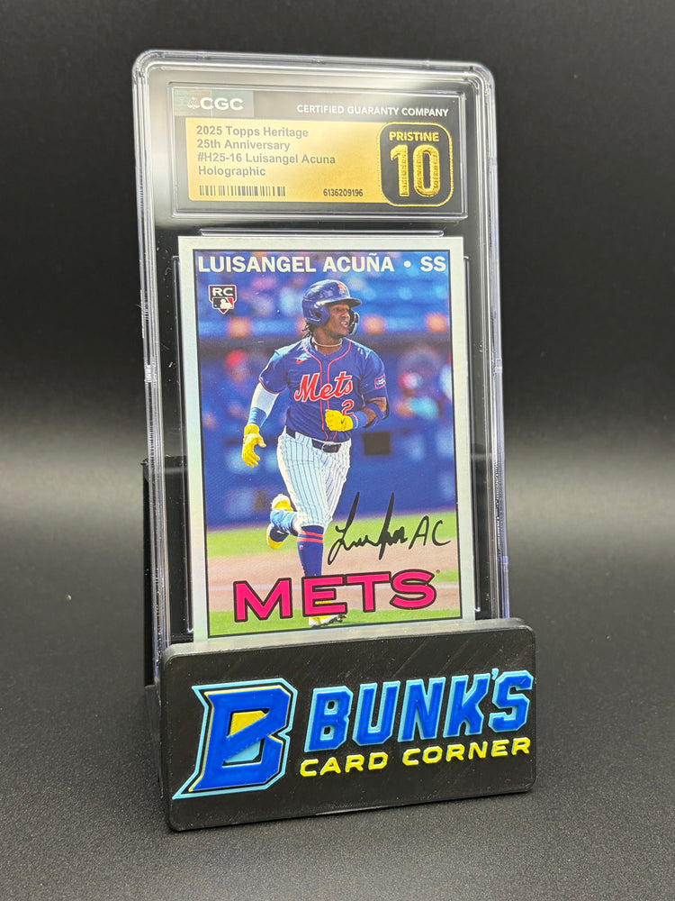 2025 Luisangel Acuna Holographic Heritage CGC Pristine 10 RC