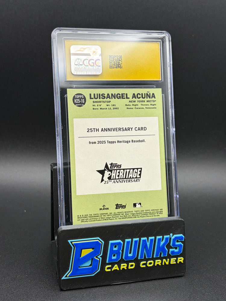 2025 Luisangel Acuna Holographic Heritage CGC Pristine 10 RC