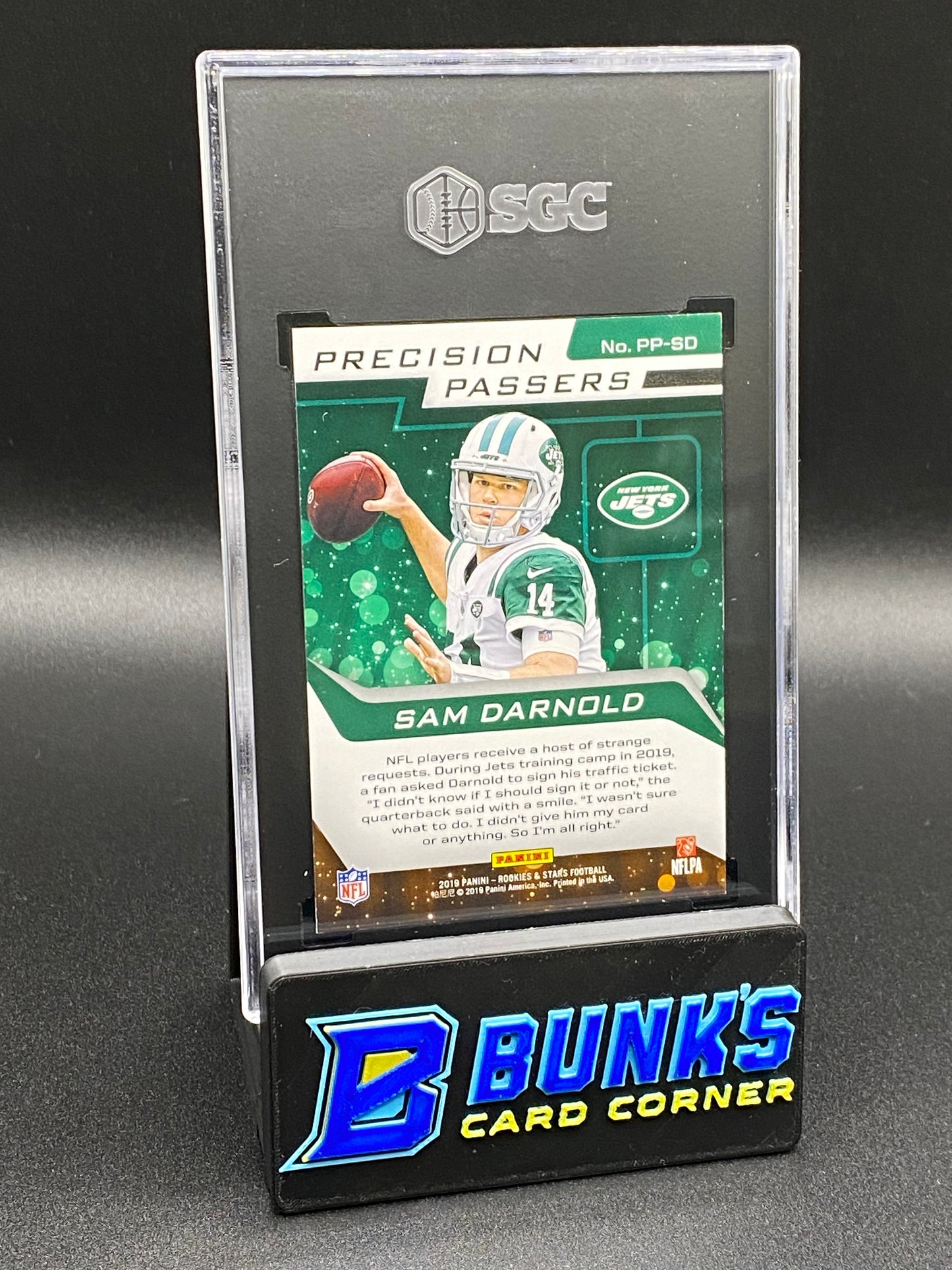 2019 Sam Darnold Precision Passers Green 2/5 SGC 9