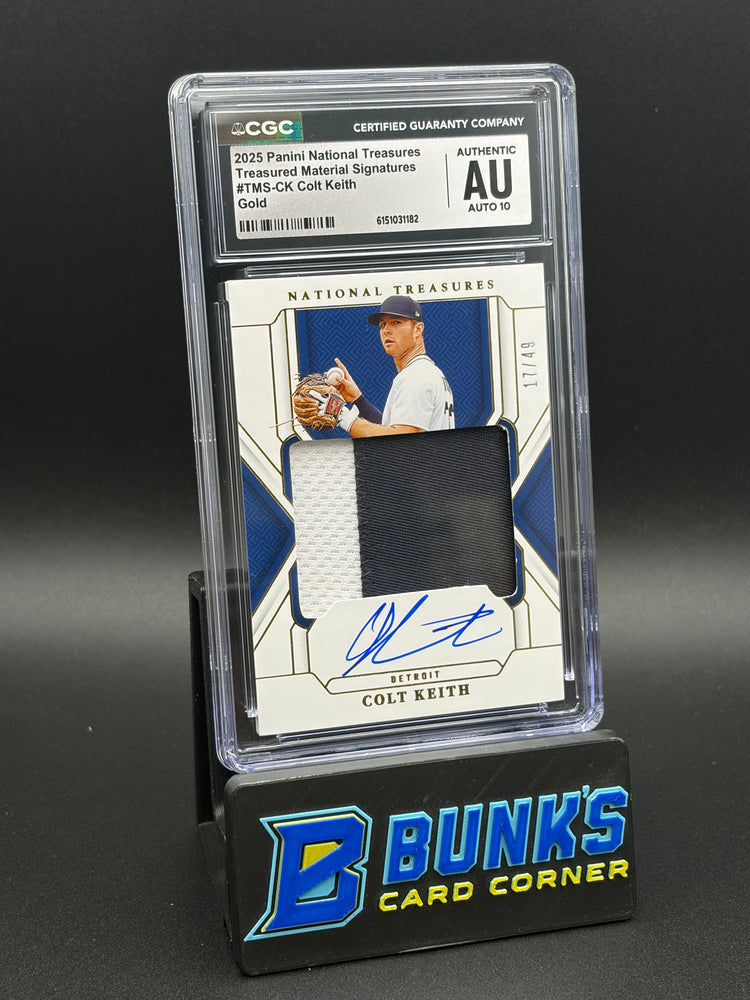 2025 Colt Keith Gold Treasured Material Signatures CGC AU Auto 10 17/49
