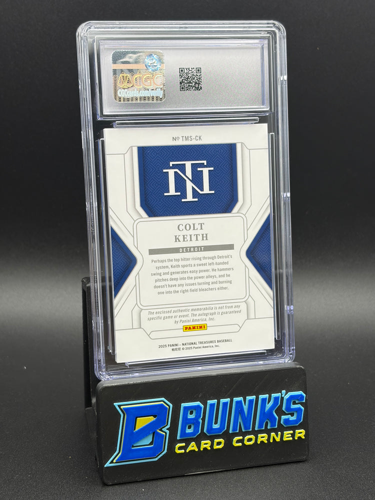 2025 Colt Keith Gold Treasured Material Signatures CGC AU Auto 10 17/49