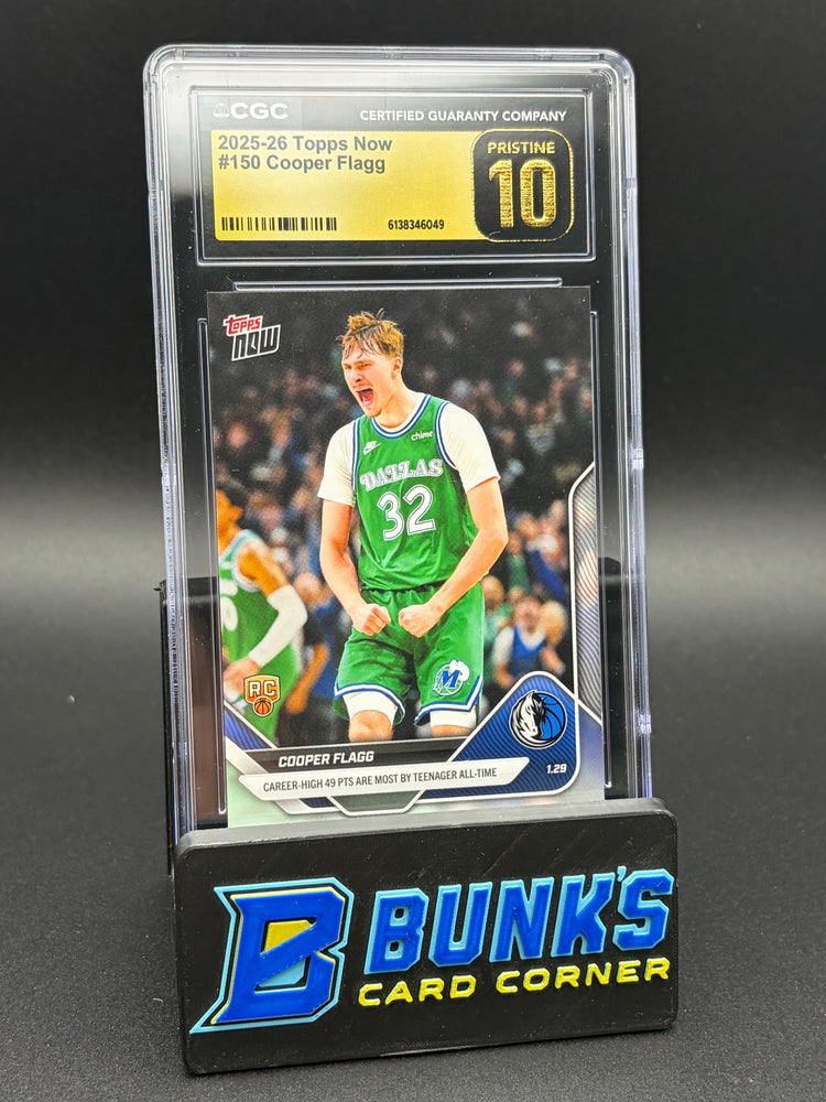 2025-26 Cooper Flagg Topps Now CGC Pristine 10 RC