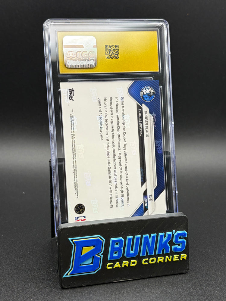 2025-26 Cooper Flagg Topps Now CGC Pristine 10 RC