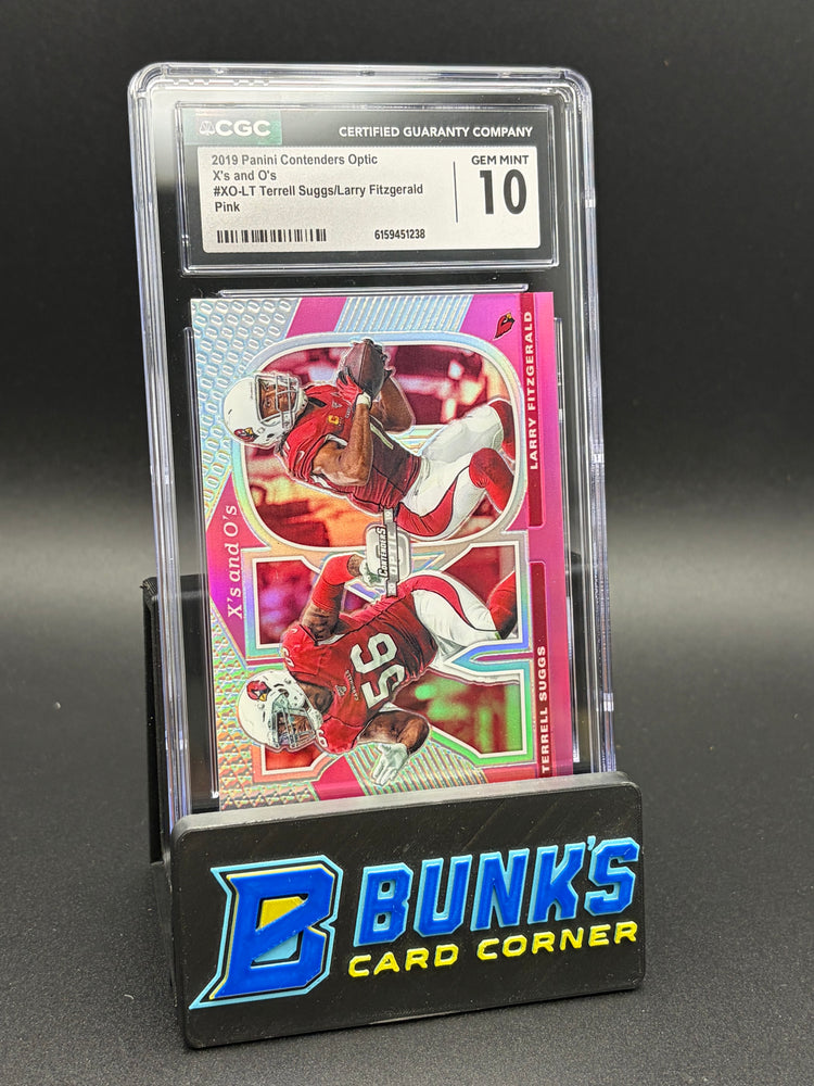 2019 Terrell Suggs/Larry Fitzgerald Pink X's and O's CGC 10 2/75