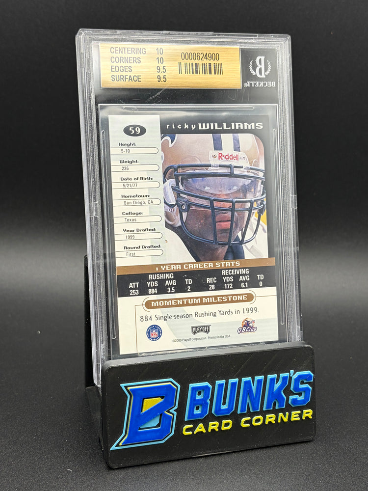2000 Ricky Williams Graded Series 1/210 Beckett 9.5