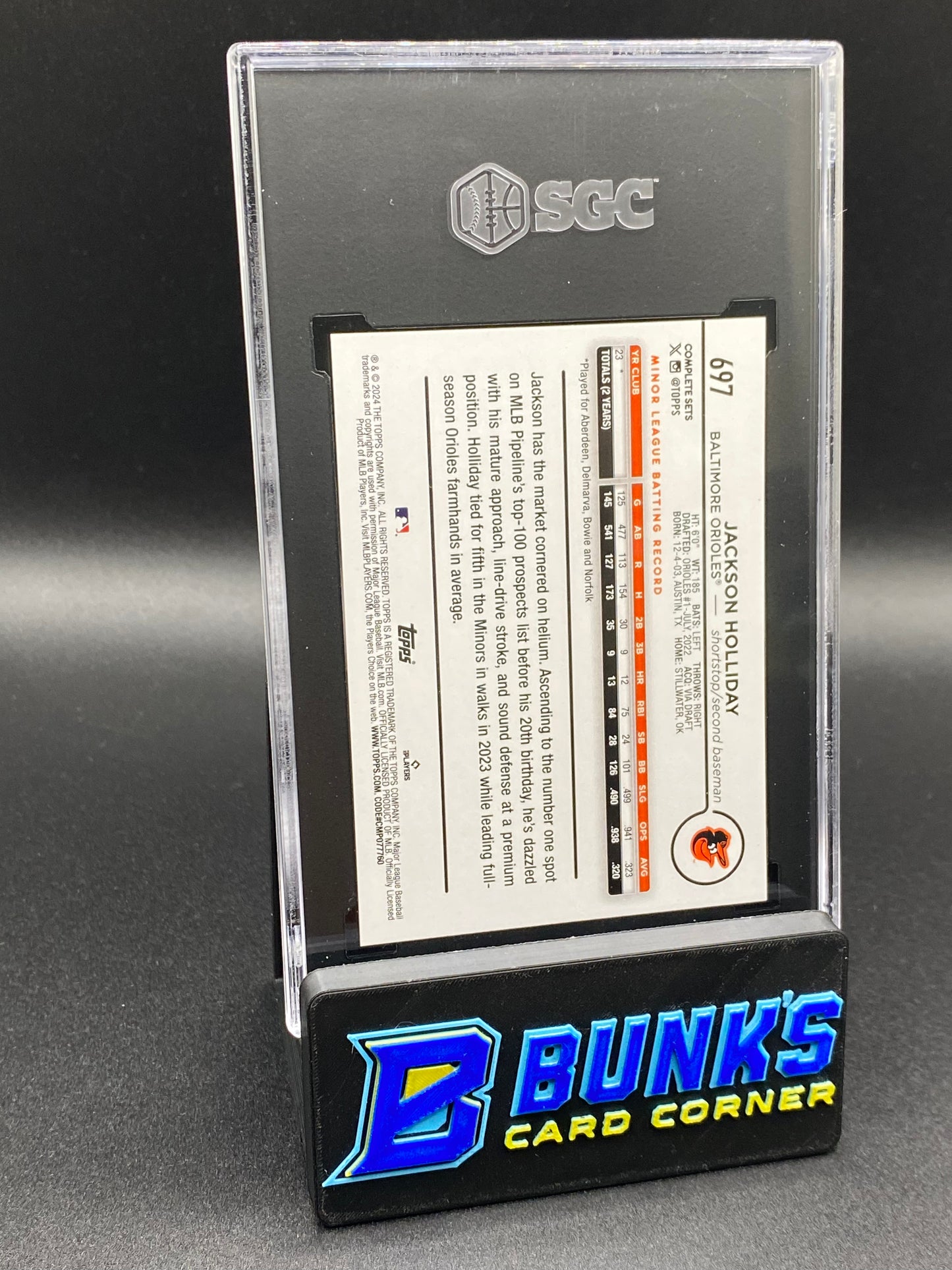 2024 Jackson Holliday SP SGC 10