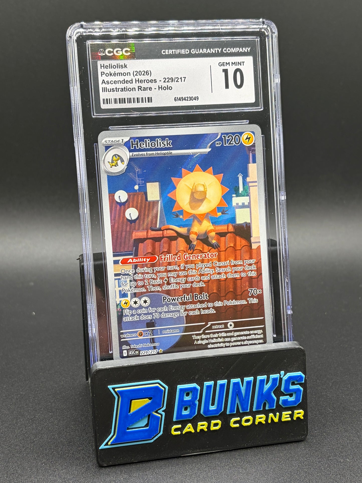 Heliolisk Illustration Rare Holo CGC 10