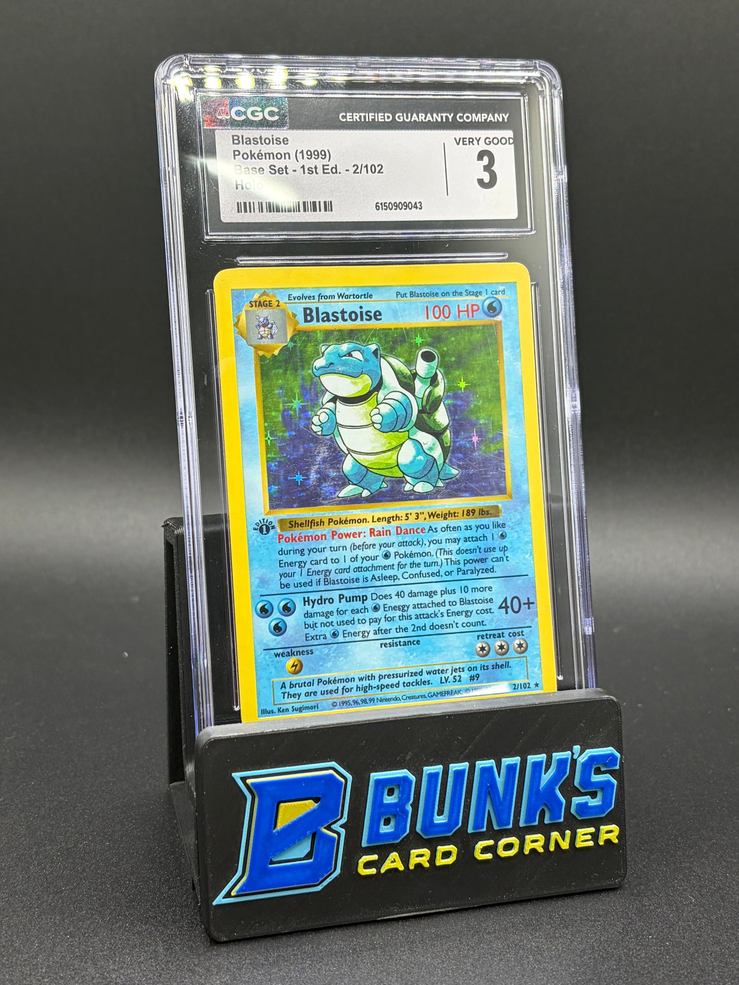 Blastoise Holo CGC 3