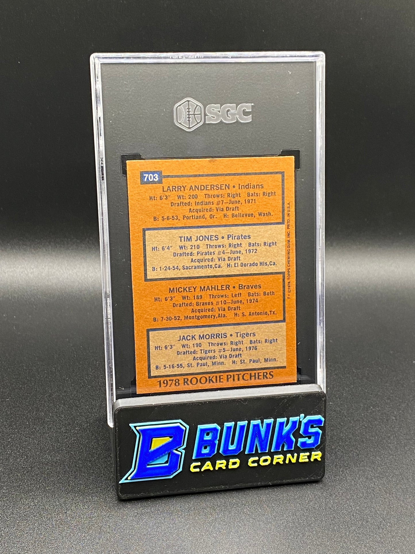 1978 Rookie Pitchers SGC 8