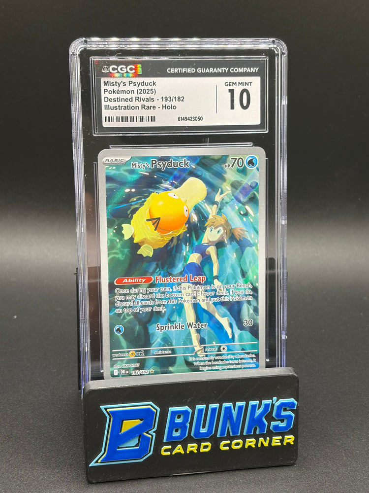 Misty's Psyduck Illustration Rare Holo CGC 10