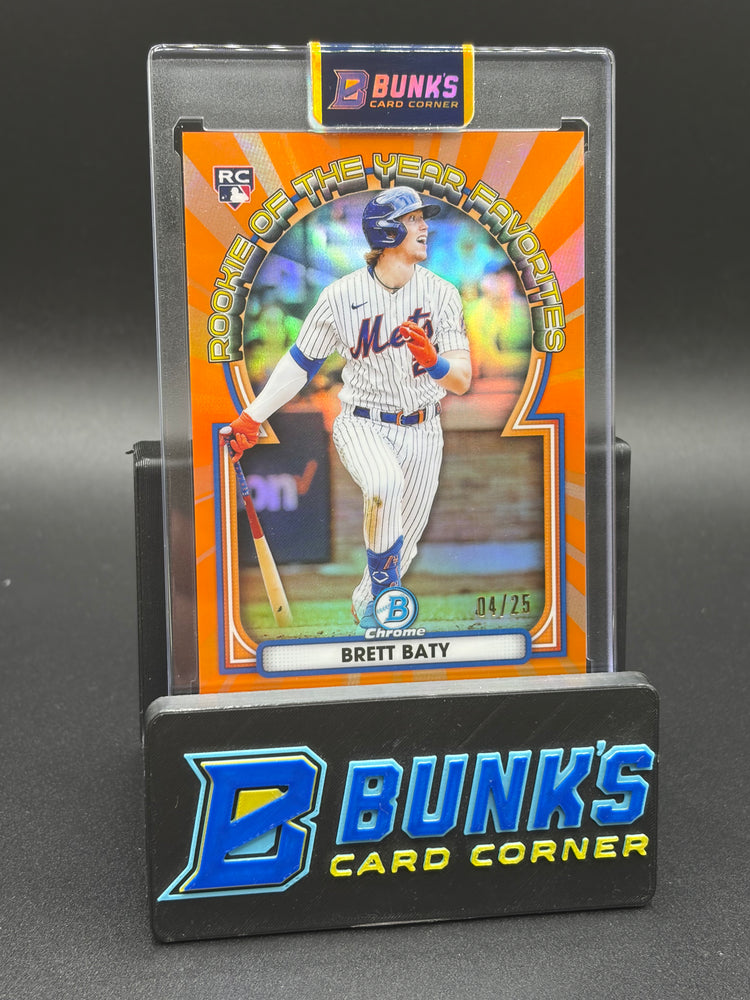 2023 Brett Baty Topps Orange RC 4/25