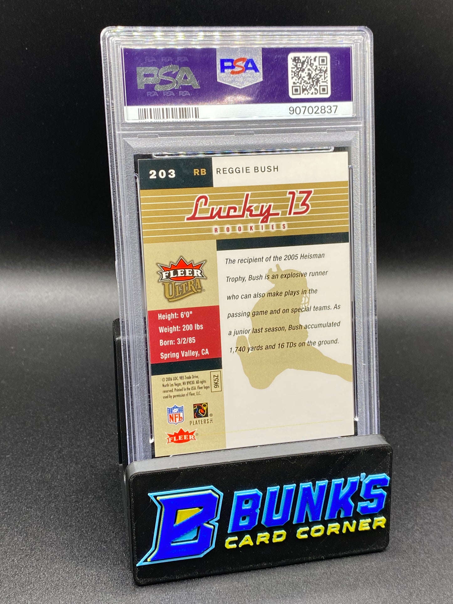 2006 Reggie Bush Gold Medallion PSA 10