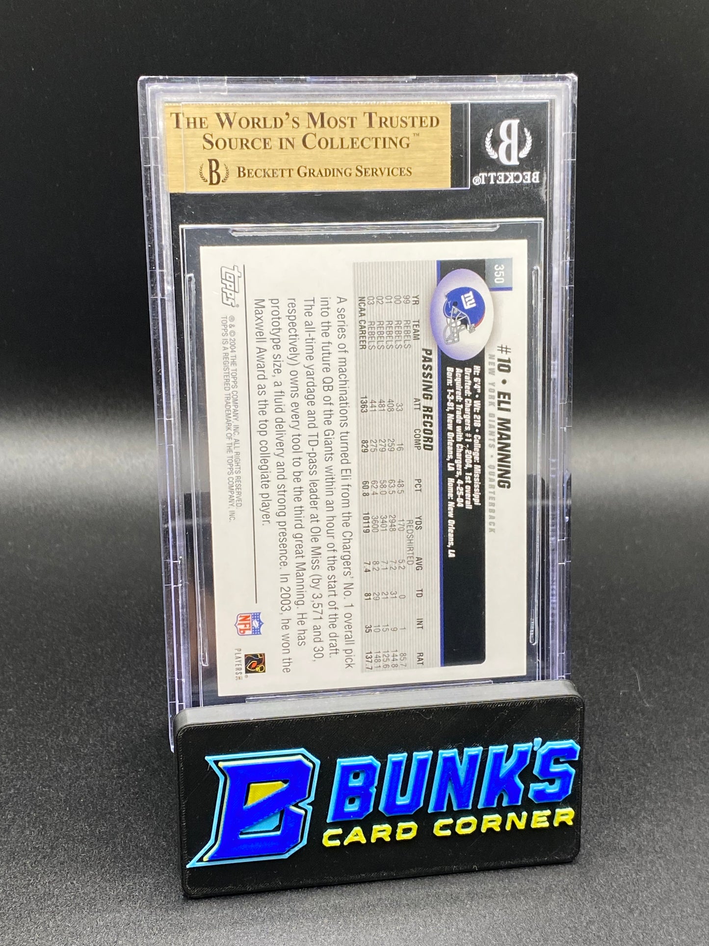 2004 Eli Manning Beckett 9.5
