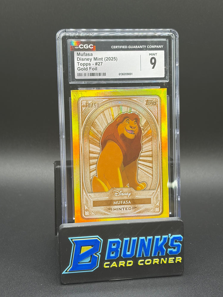 Mufasa Gold Foil Topps CGC 9