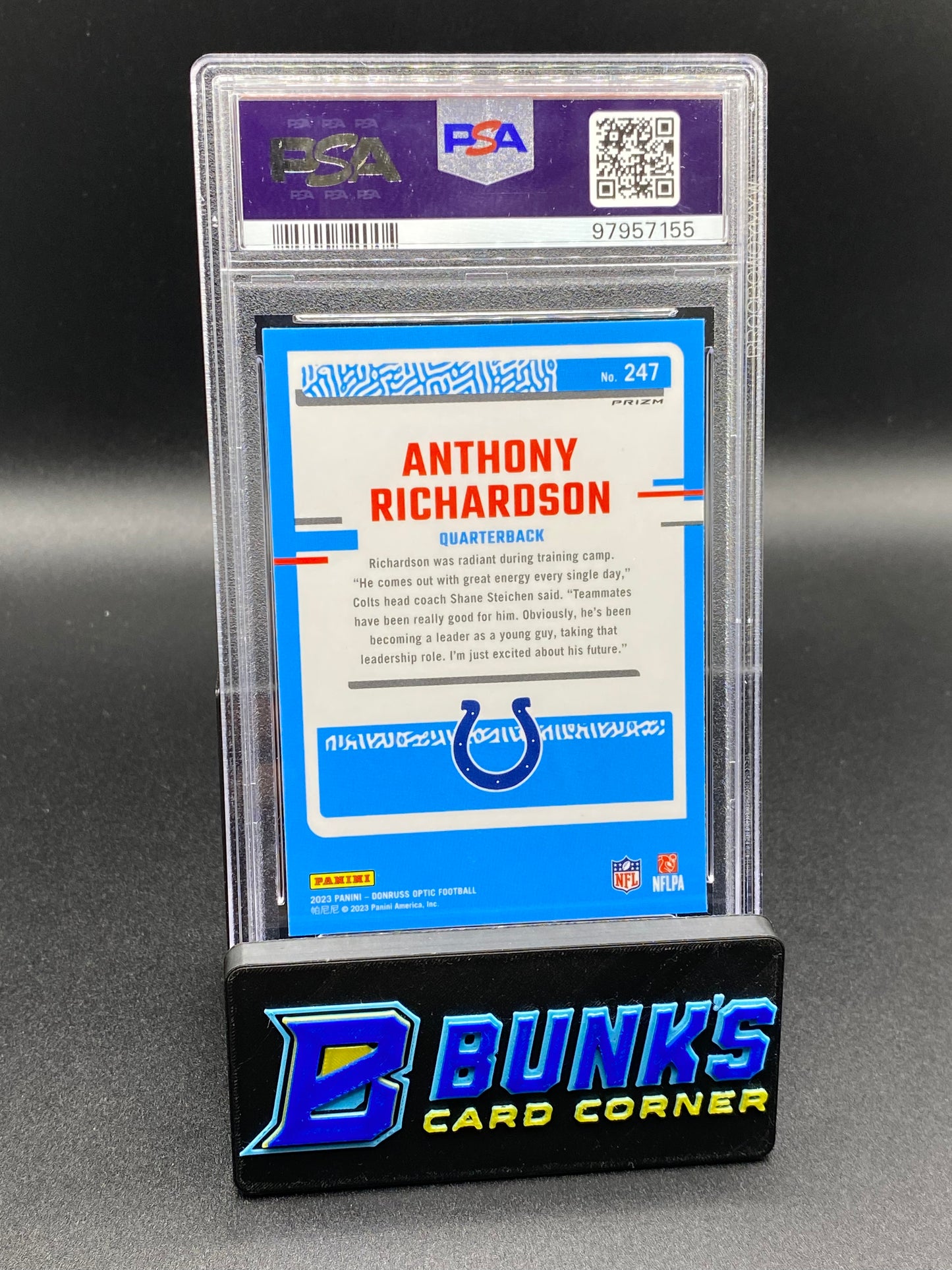 2023 Anthony Richardson Holo PSA 10