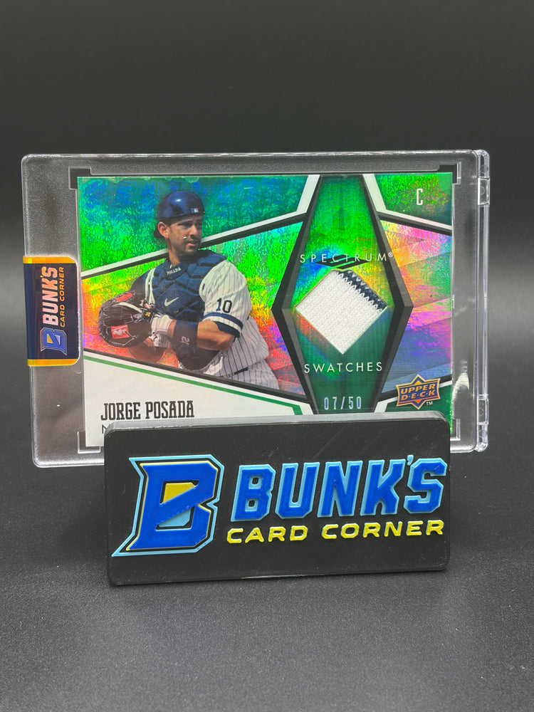 2008 Jorge Posada Spectrum Upper Deck Swatches 7/50