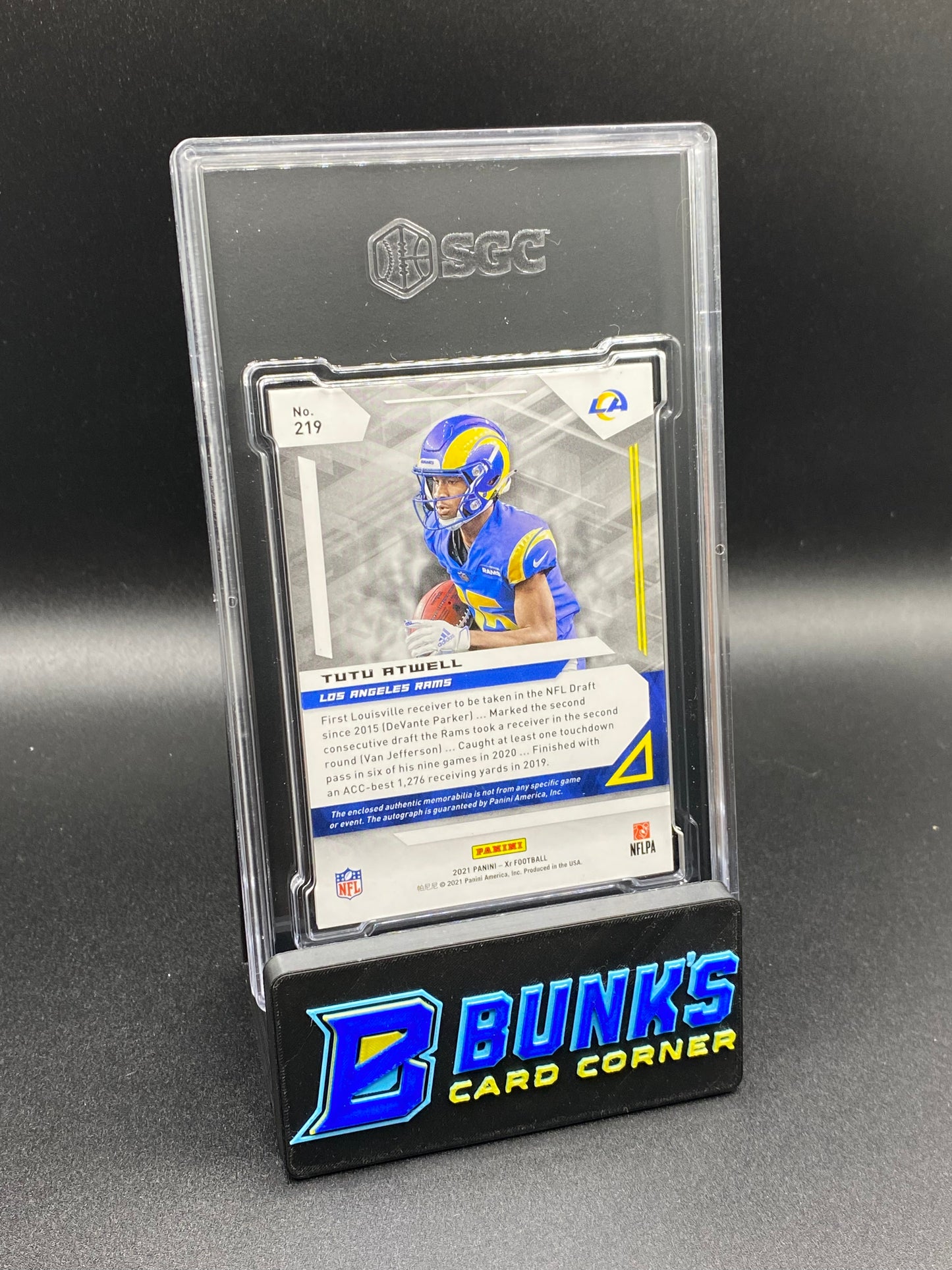 2021 Tutu Atwell Rookie Triple Swatch Auto. Green 5/5 SGC Auto. 10