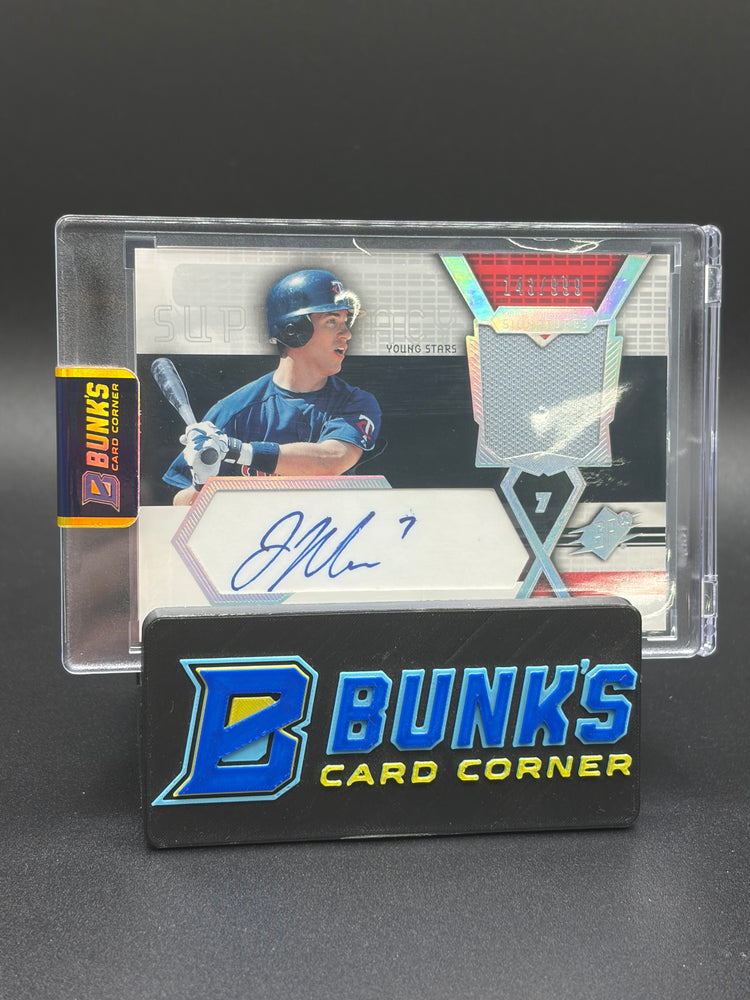 2004 Joe Mauer Swatch Supremacy Signatures Upper Deck Patch 143/999