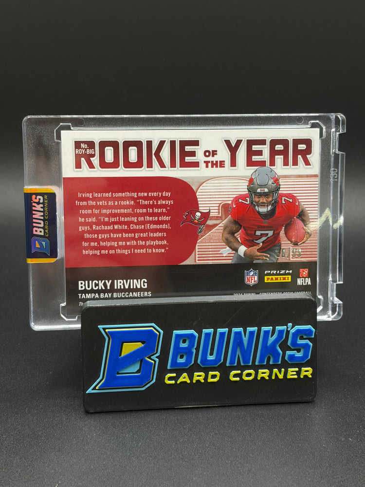 2024 Bucky Irving Rookie of the Year Contenders Optic Auto 38/99 RC