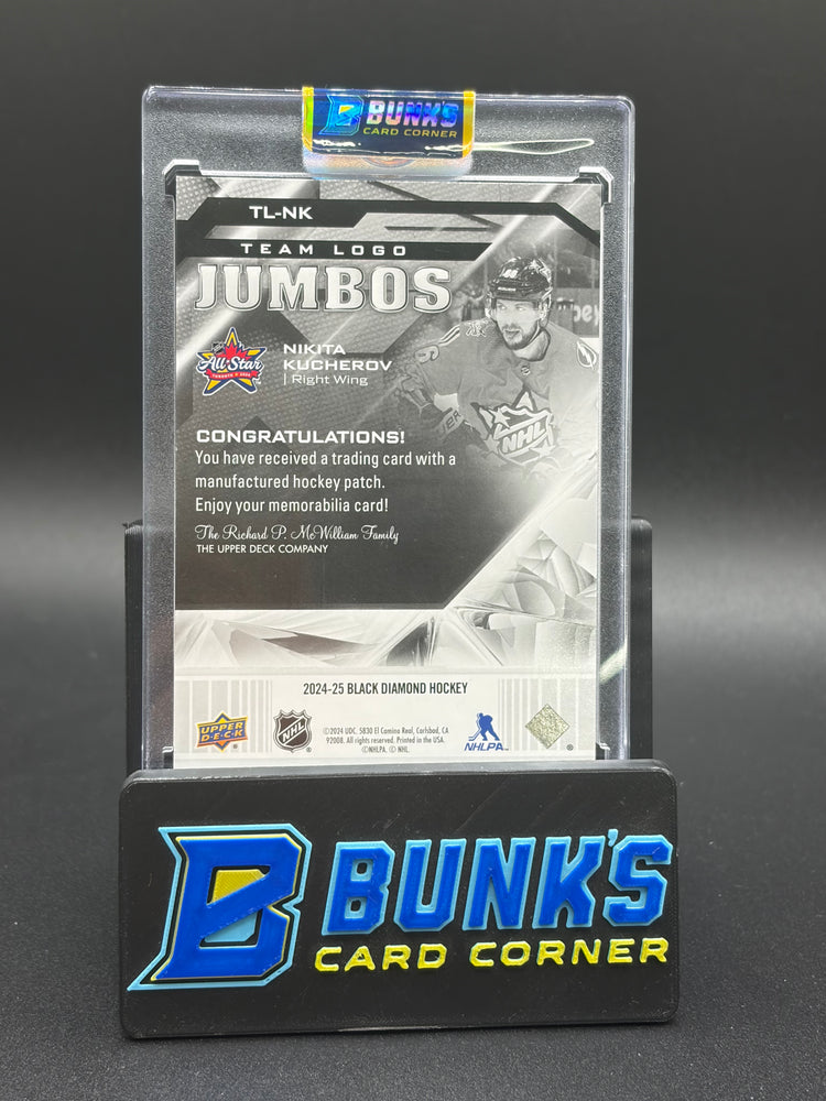 2024 Nikita Kucherov All Star Team Logo Jumbos Upper Deck