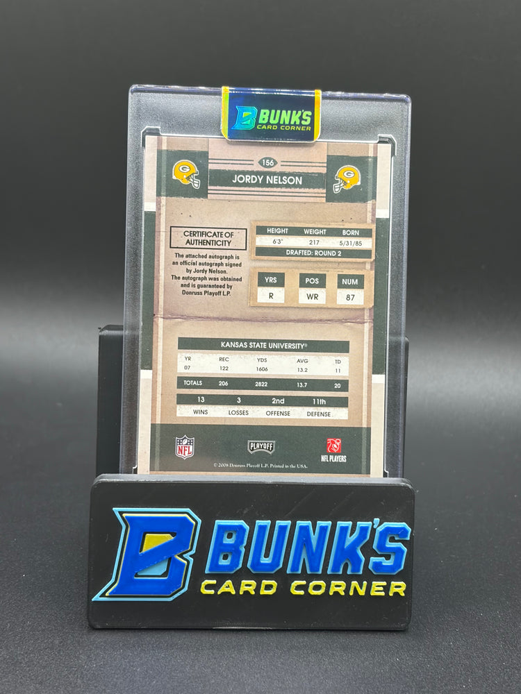 2008 Jordy Nelson Playoff Contenders Rookie Ticket Auto RC