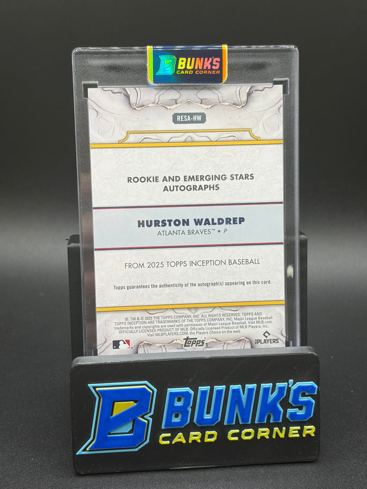 2025 Hurston Waldrep Rookie And Emerging Stars Auto Inception RC 110/199