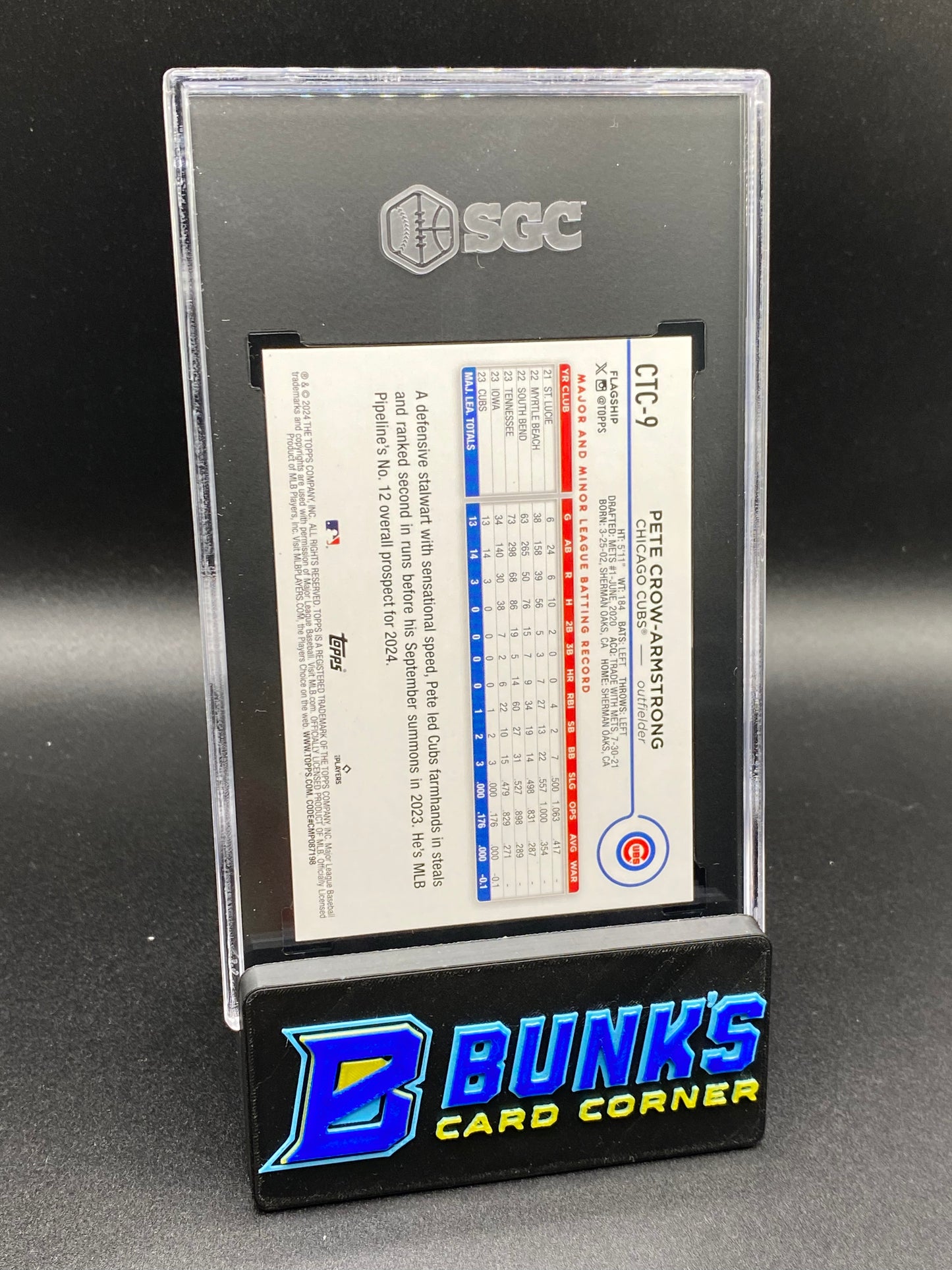 2024 Pete Crow-Armstrong Companion Card SGC 9