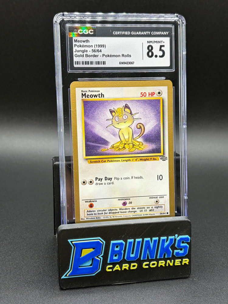 Meowth Gold Border CGC 8.5