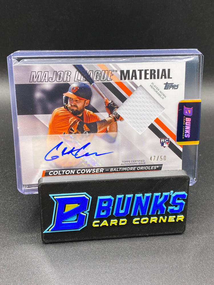 2024 Colton Cowser Auto. Jersey RC 47/50