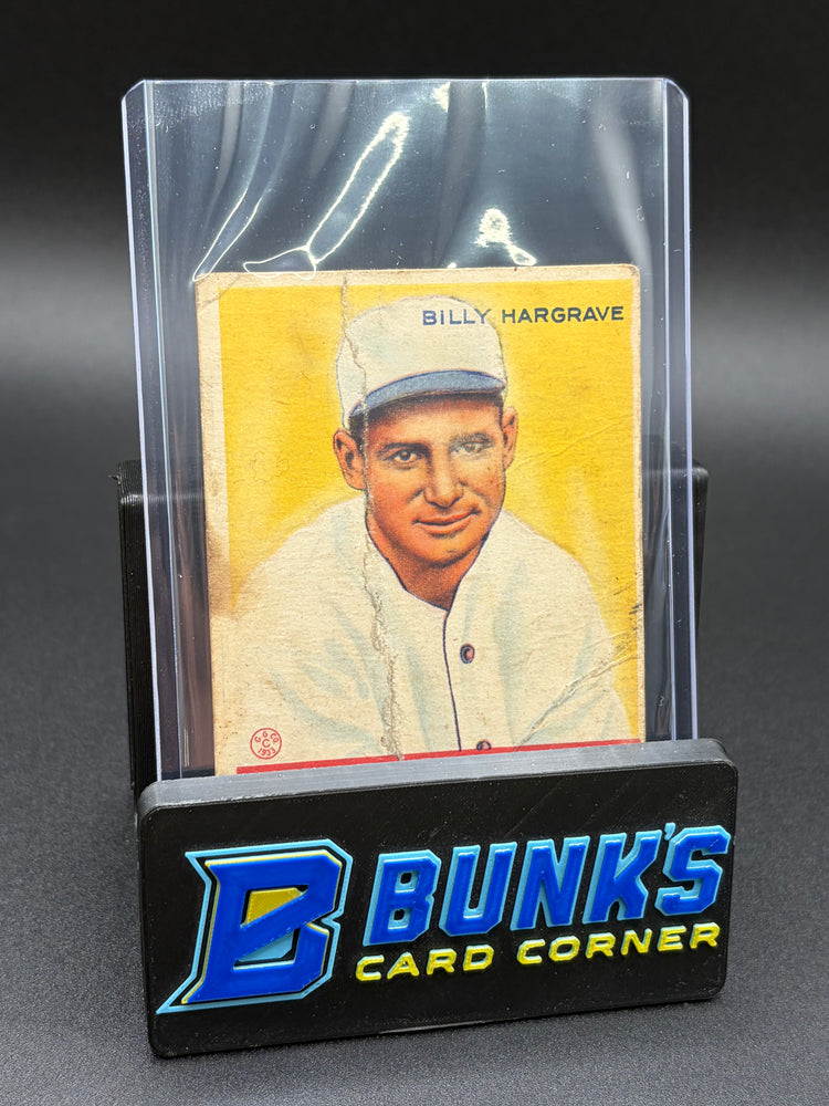 1933 Billy Hargrave Big League RC