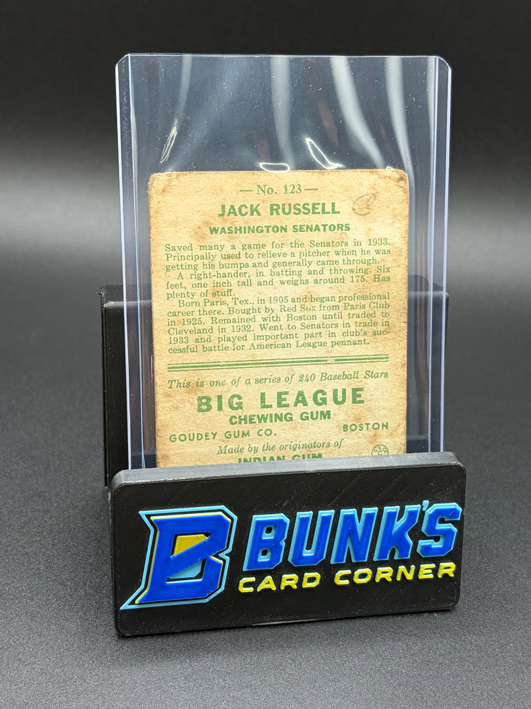 1933 Jack Russell Big League RC