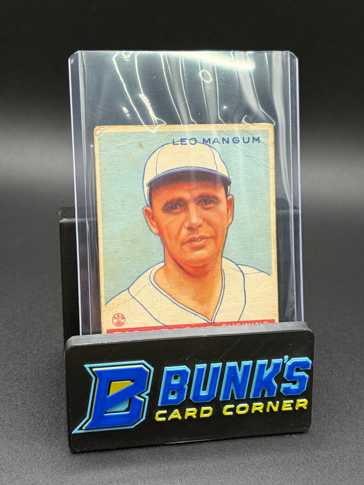 1933 Leo Mangum Big League RC