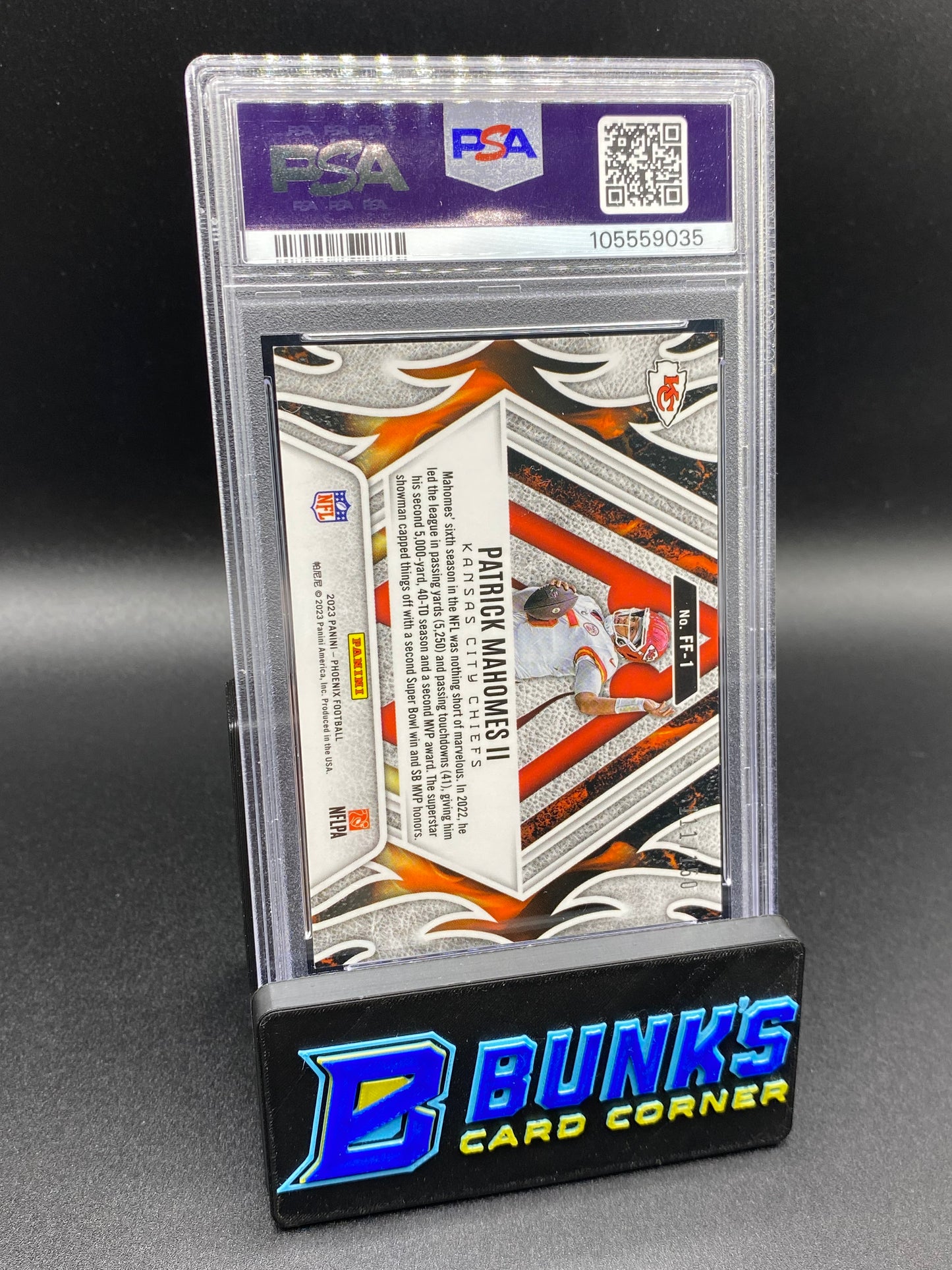 2023 Patrick MaHomes II Fire Forged Teal PSA 9