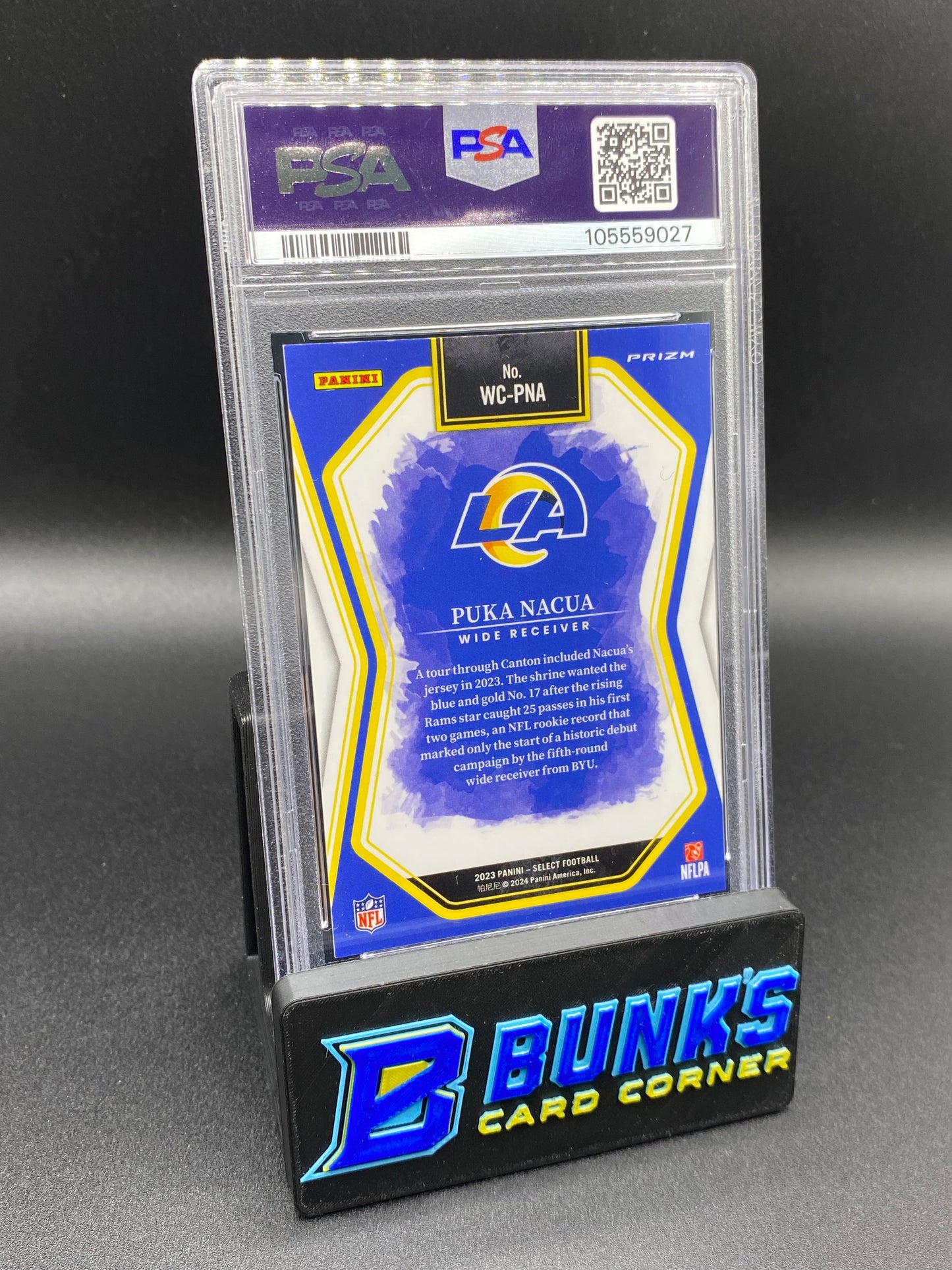 2023 Puka Nacua Watercolors PSA 9