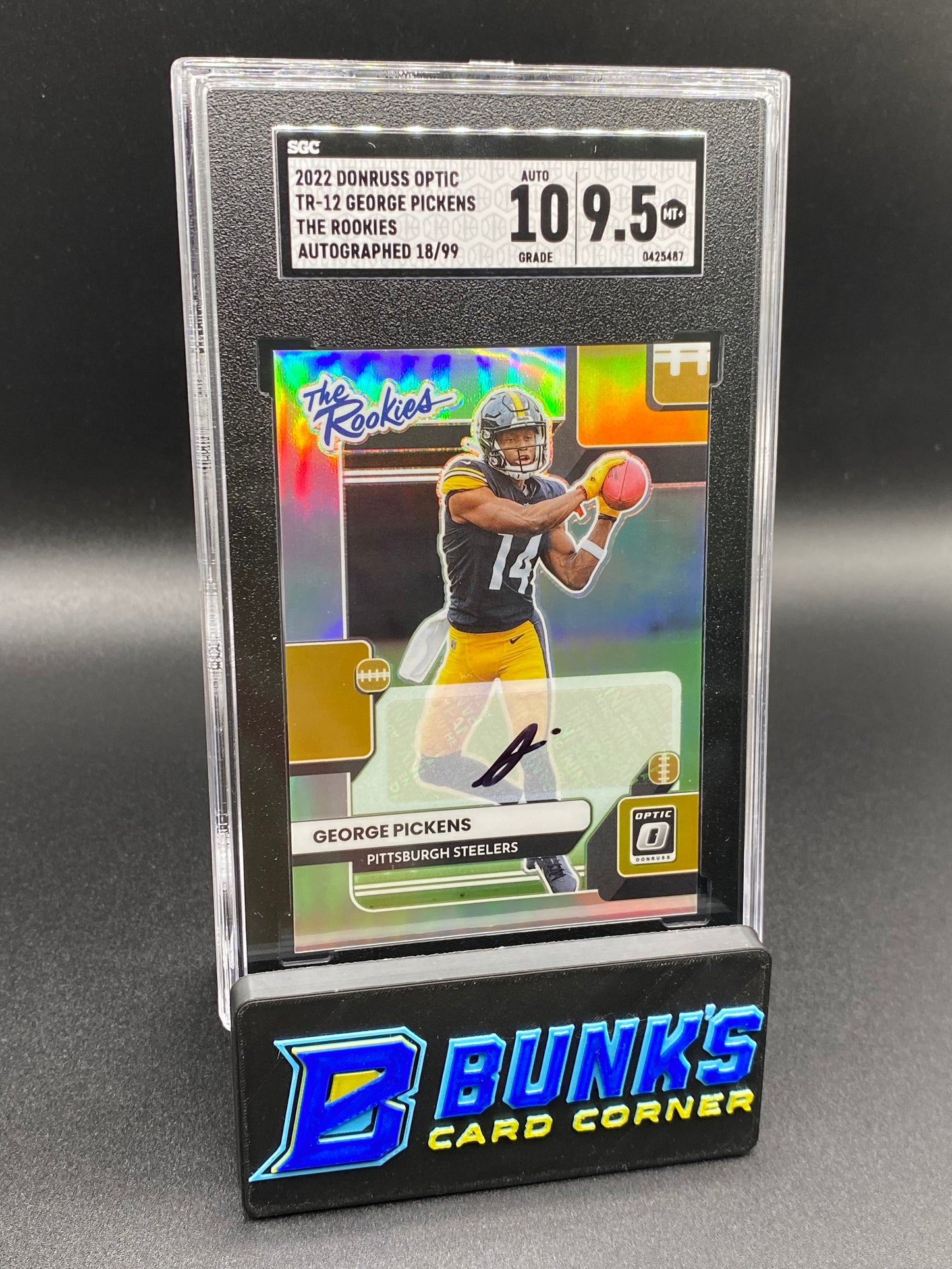 2022 George Pickens The Rookies Auto. 18/99 SGC 10/9.5