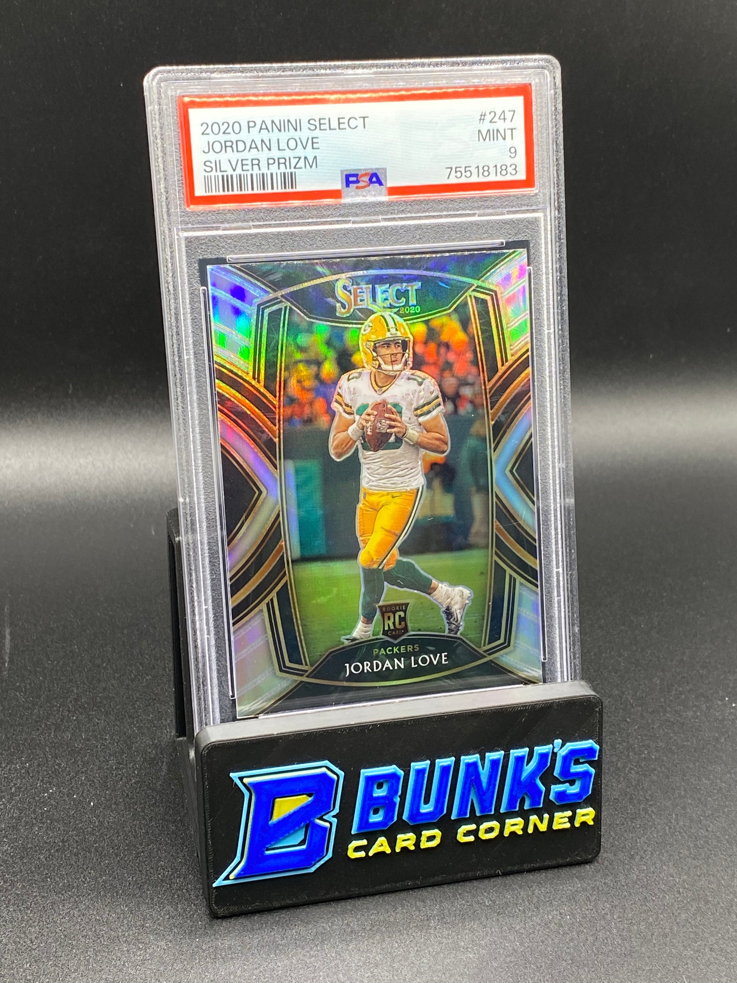 2020 Jordan Love Silver Prizm PSA 9