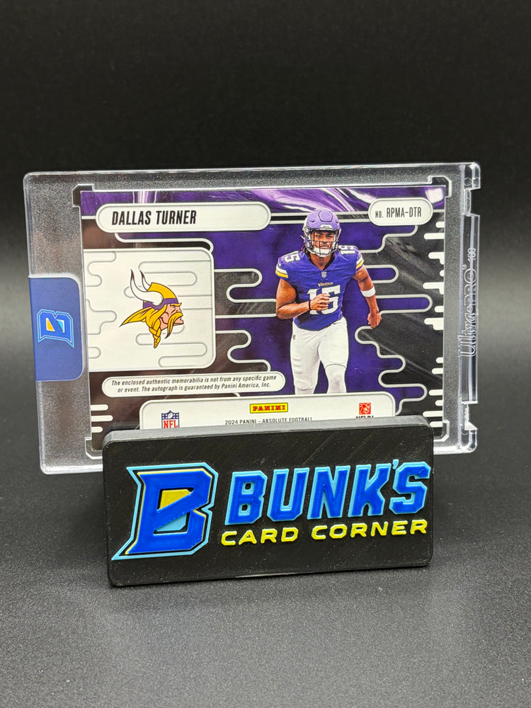 2024 Dallas Turner Absolute Quad Patch Aut 148/299 RC