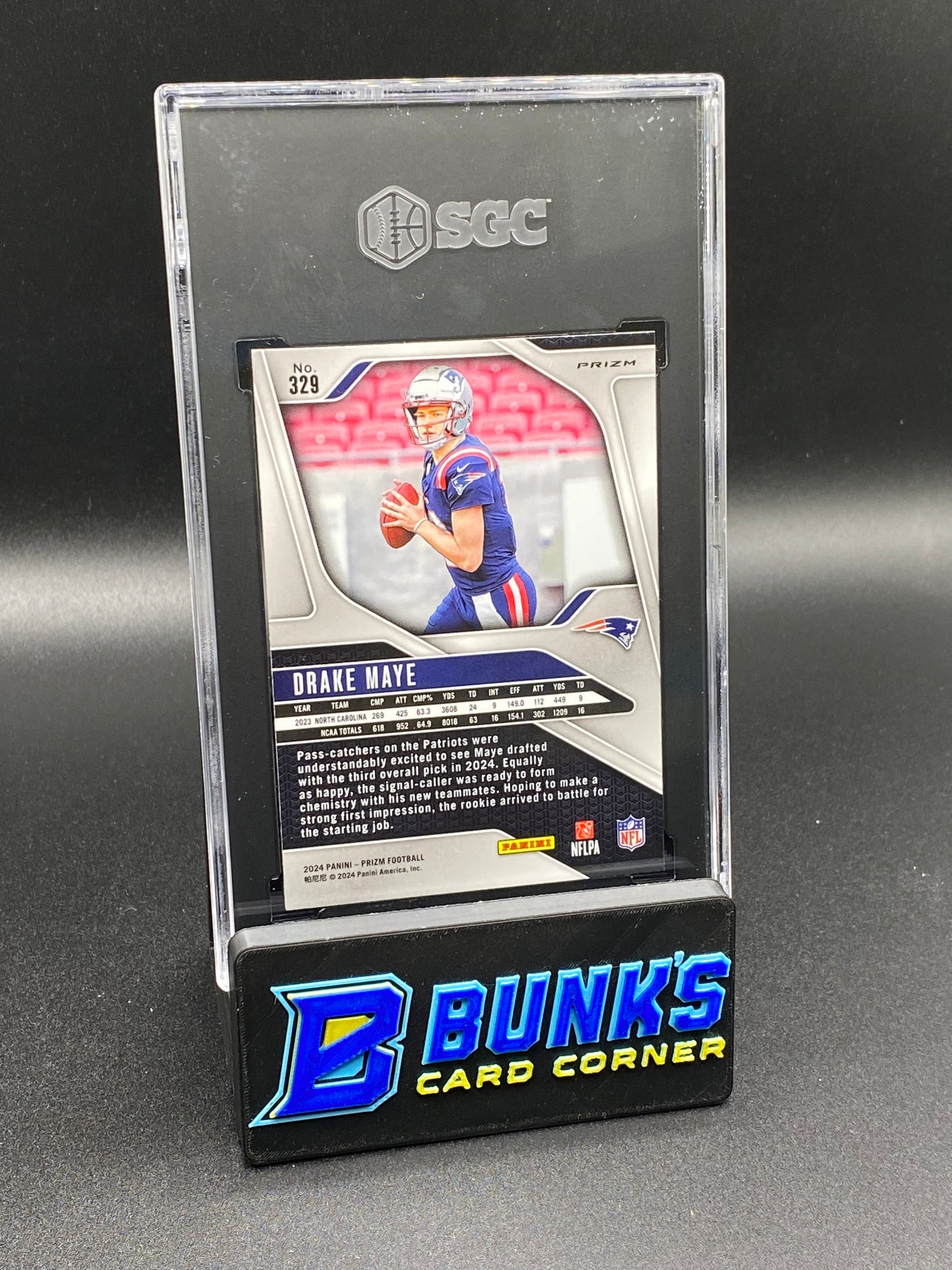 2024 Drake Maye Lazer Prizm SGC 9