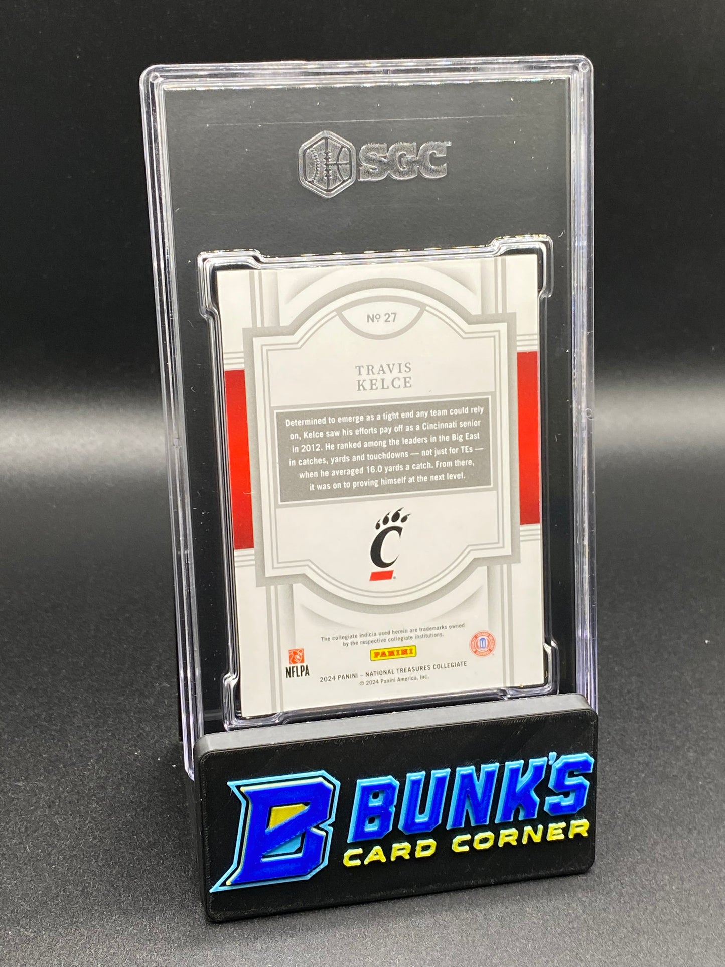 2024 Travis Kelce Century Red 2/50 SGC 9.5