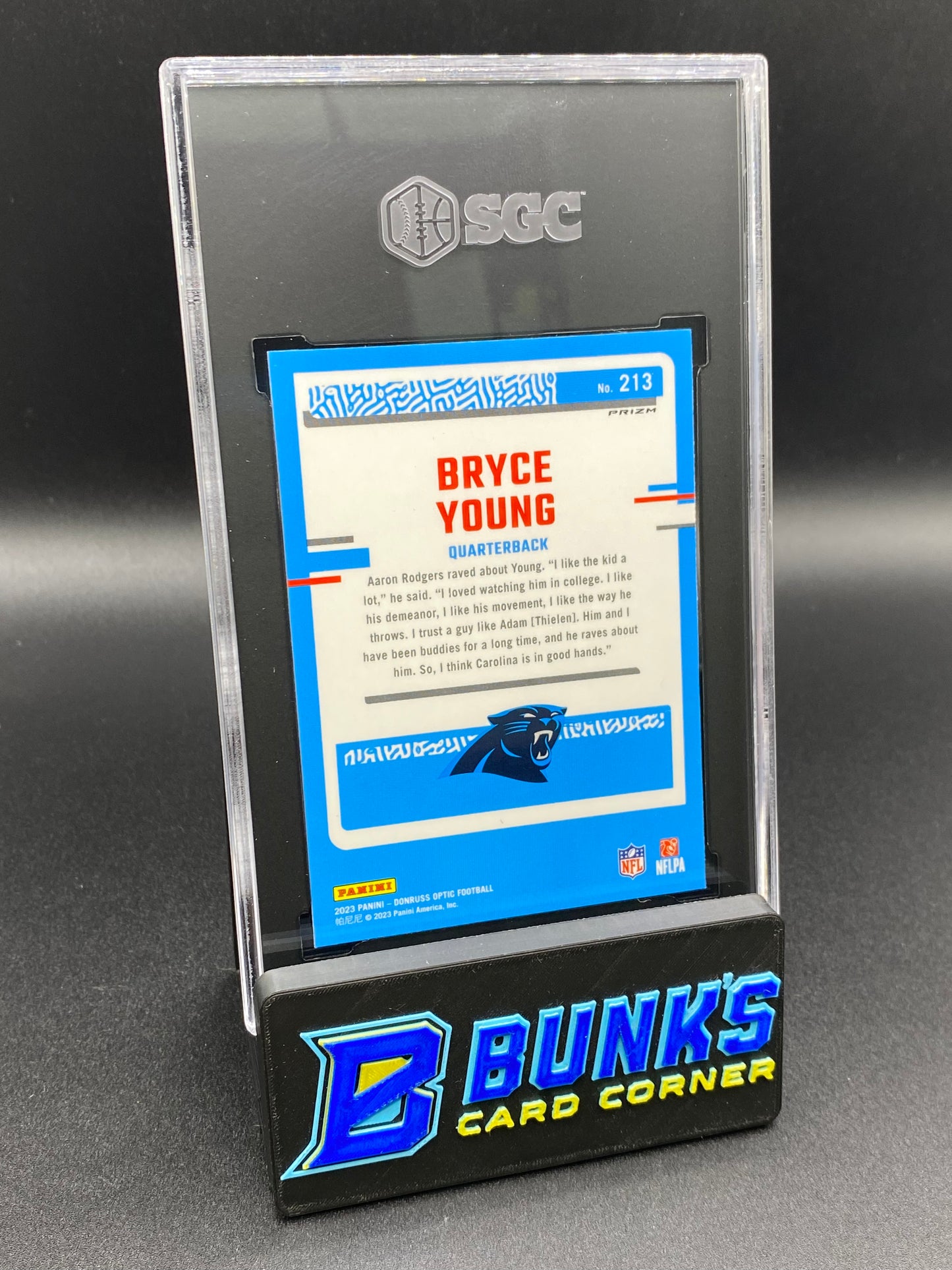 2023 Bryce Young Holo Prizm SGC 10