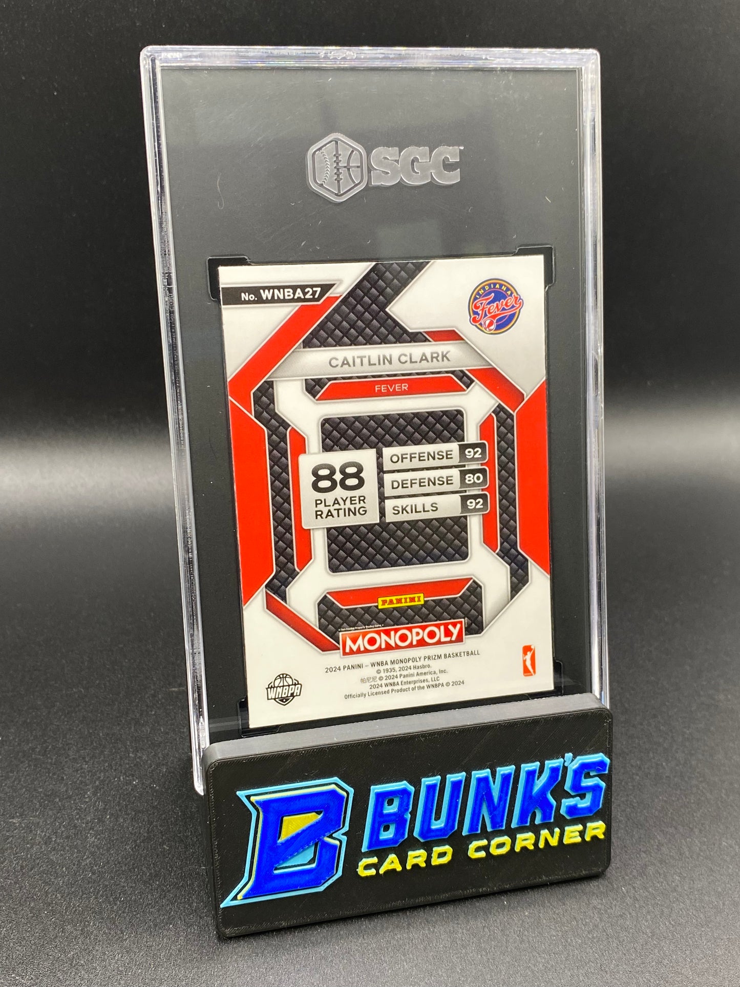 2024 Caitlin Clark WNBA Insert SGC 9.5