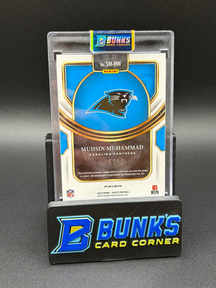 2023 Muhsin Muhammad Select Panini Gold Auto 10/10