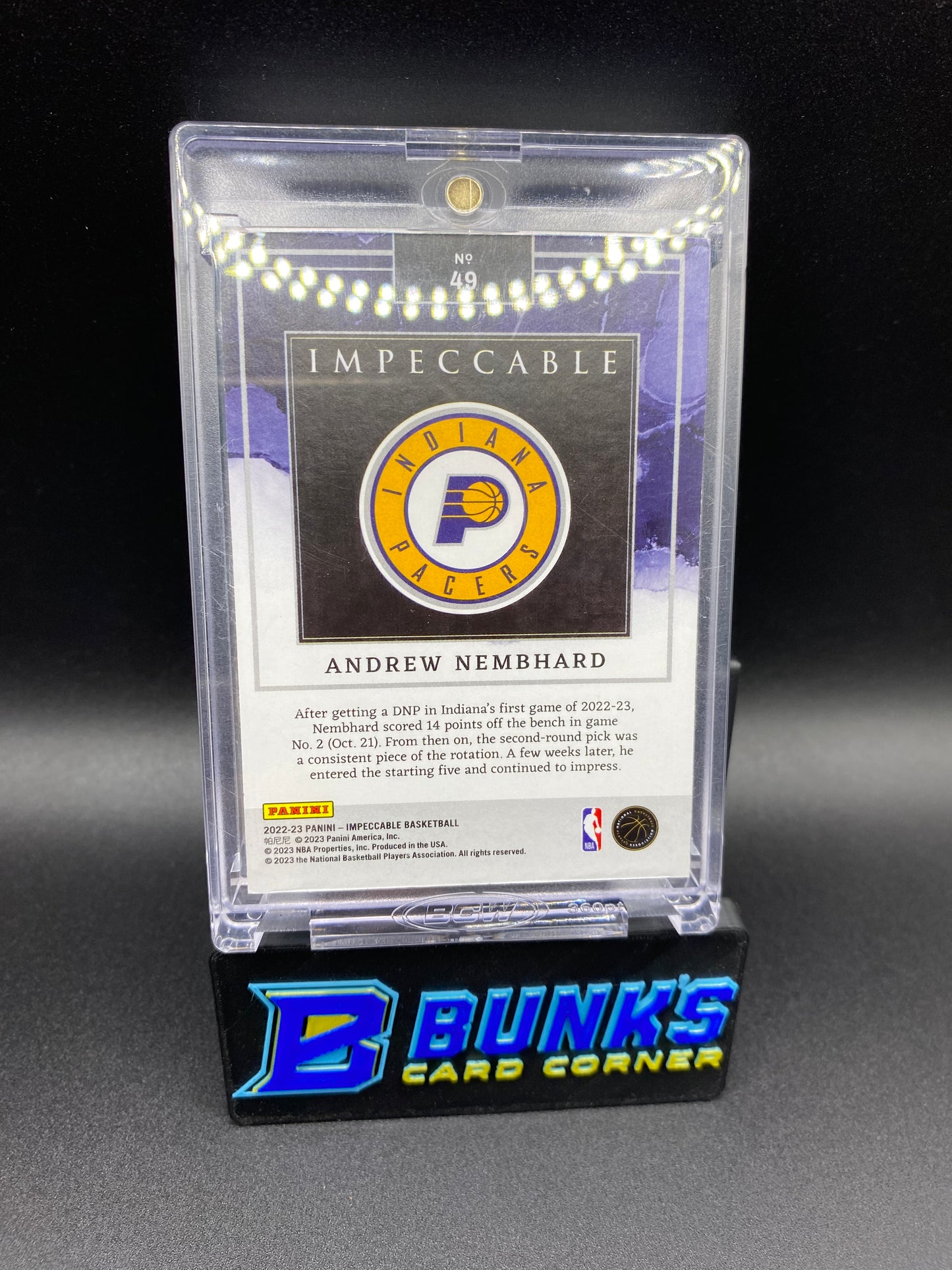 2022-23 Andrew Nembhard .999 Fine Silver 4/8